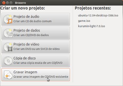 Gravando um CD de instalação do Ubuntu no Windows