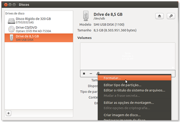 Formatar hd externo no Ubuntu 12.10