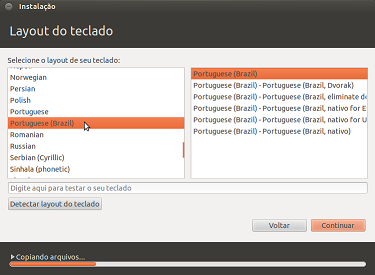 Criando as três partições no Ubuntu 12.04