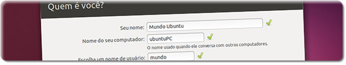 Instalando o Ubuntu 13.10 - Dados de acesso