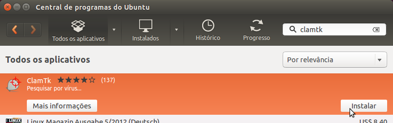 ClamTk no Ubuntu 14.04