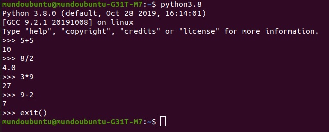 interpretador python2