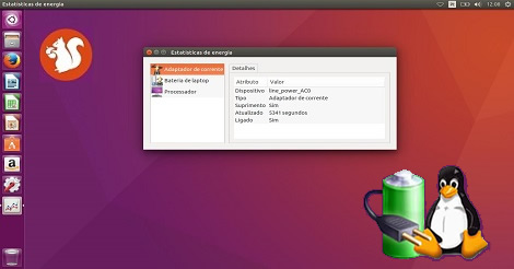 Verificando o estado da bateria no Ubuntu 16.04 LTS