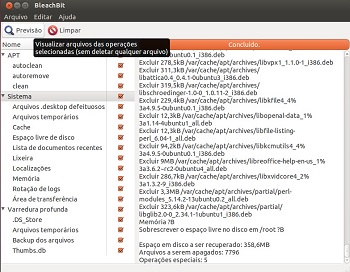 BleachBit no Ubuntu 12.10