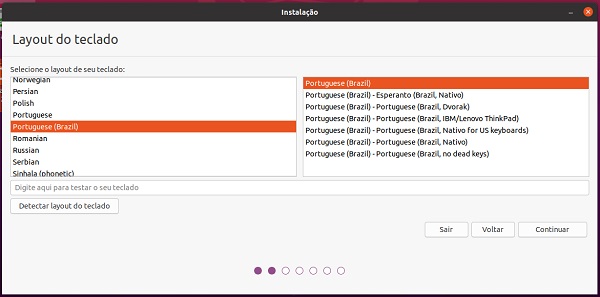 layout teclado ubuntu